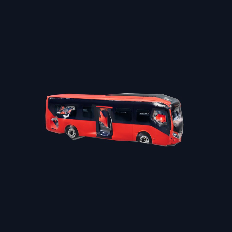 Red Urban Bus model pack